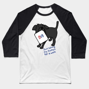 Funny Dog Saying BRB Slang Baseball T-Shirt